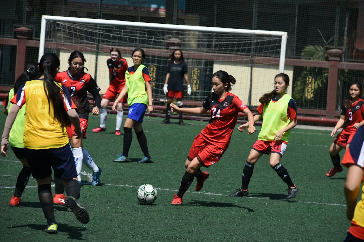 Corporate sports day telematch event with teams competing in Singapore