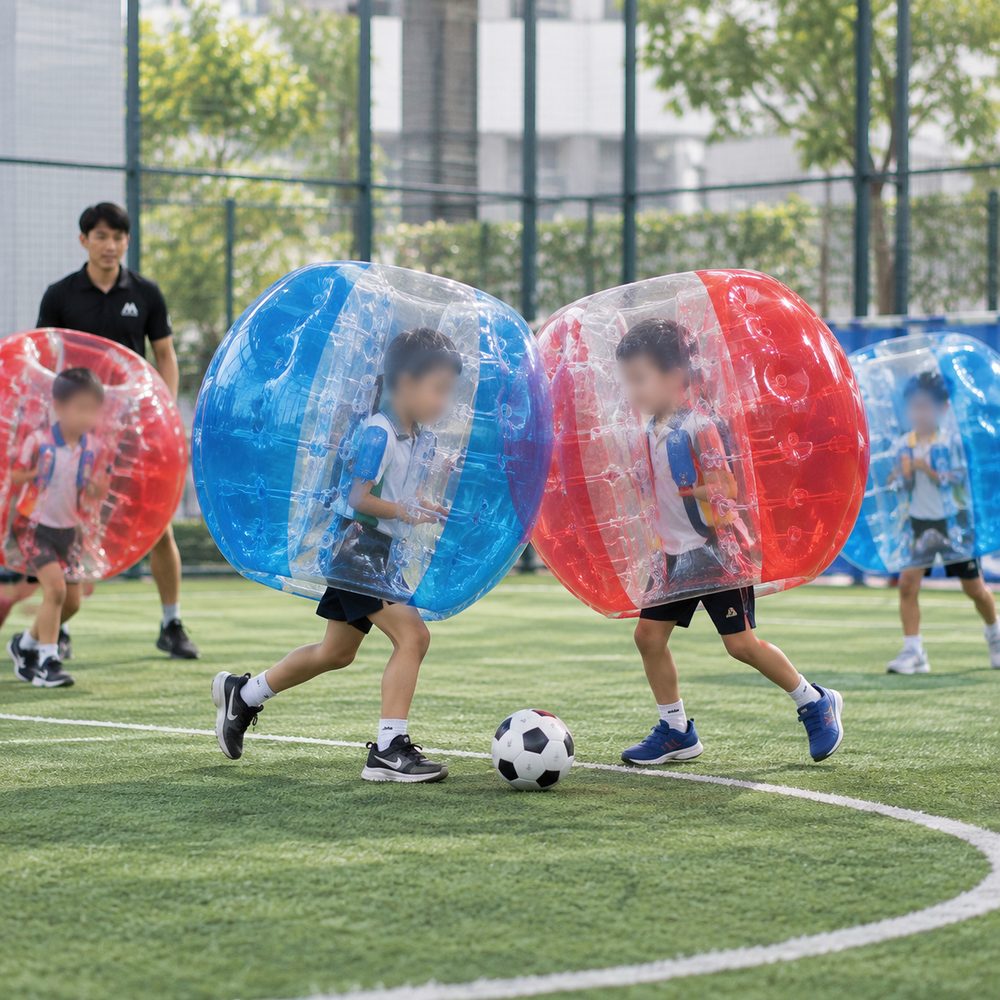 Bubble Soccer programme by Momentum Academy in Singapore