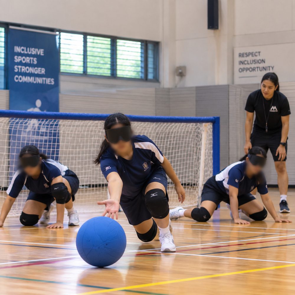 Goalball programme by Momentum Academy in Singapore
